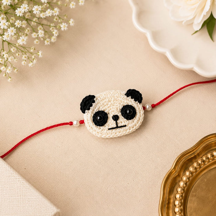 Handmade Crochet Kids Rakhi | Cute Cartoon Design Rakhi | Soft Cotton Thread Rakhi for Brother | Premium Raksha Bandhan Rakhi