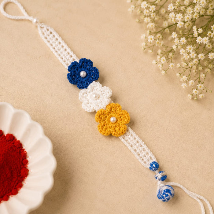 Handmade Crochet Kids Rakhi | Cute Cartoon Design Rakhi | Soft Cotton Thread Rakhi for Brother | Premium Raksha Bandhan Rakhi