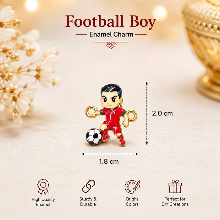 8 PCS Cute designer Rakhi Charms | Football, Ganesha, Tortoise & Cute Designer Metal Charms for DIY Rakhi Making