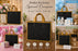 Premium Plastic  Frosted Gift Carry Bag with Handle – Black, White & Green | 35×25×10 cm