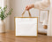 Premium Plastic  Frosted Gift Carry Bag with Handle – Black, White & Green | 35×25×10 cm
