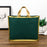 Premium Plastic  Frosted Gift Carry Bag with Handle – Black, White & Green | 35×25×10 cm