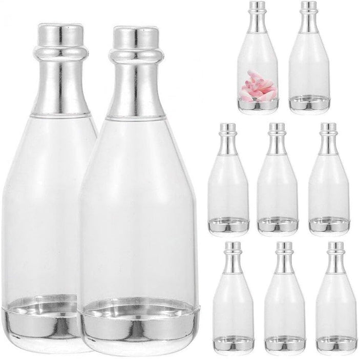 Small Size Golden Acrylic Box Champagne Design Plastic Storage Bottles (11.5 cm) | Perfect for Return Gifts, Chocolates, Dry Fruits & Invitations baatli,batli,chandi