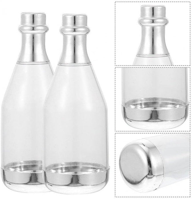Small Size Golden Acrylic Box Champagne Design Plastic Storage Bottles (11.5 cm) | Perfect for Return Gifts, Chocolates, Dry Fruits & Invitations baatli,batli,chandi