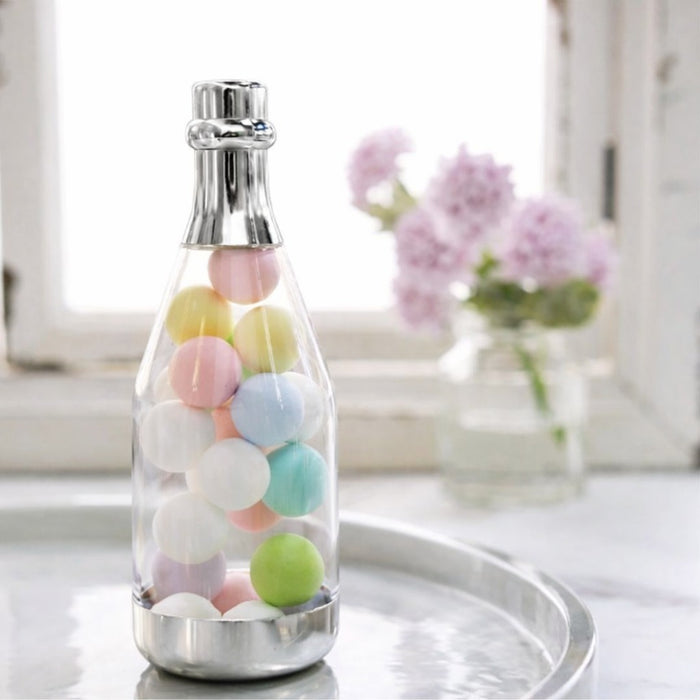 Small Size Golden Acrylic Box Champagne Design Plastic Storage Bottles (11.5 cm) | Perfect for Return Gifts, Chocolates, Dry Fruits & Invitations baatli,batli,chandi