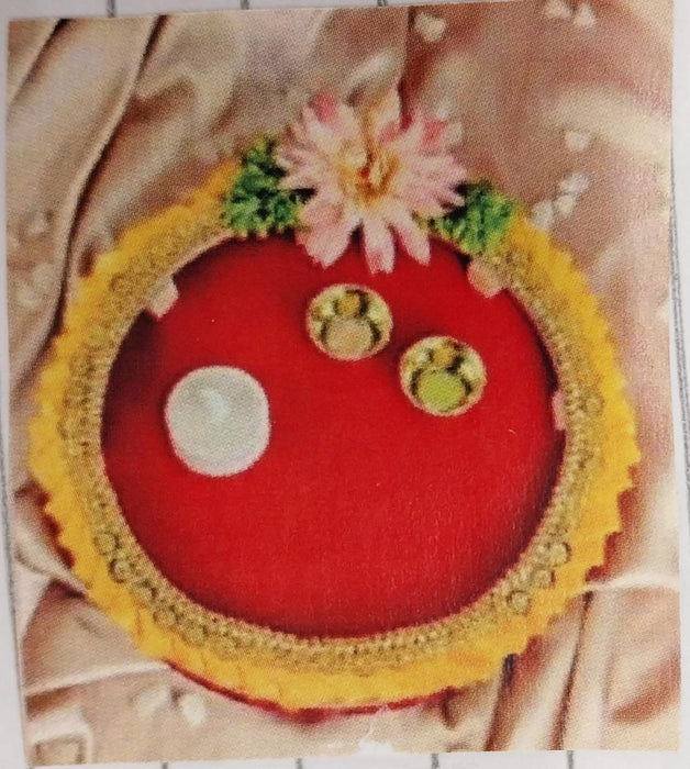 Handcrafted Pooja Thali Tray Holder Platter-Ideal For Festival Décor Handmade Decorative Platter