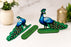 2 Pair (4 Pcs) MDF Peacock Cutout Pair With Stand | Traditional & Premium Decorative Peacock for Janmashtami, Krishna Jhula, Pooja, Festival, Mandir & Home Decoration JSK