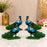 2 Pair (4 Pcs) MDF Peacock Cutout Pair With Stand | Traditional & Premium Decorative Peacock for Janmashtami, Krishna Jhula, Pooja, Festival, Mandir & Home Decoration JSK