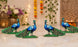 2 Pair (4 Pcs) MDF Peacock Cutout Pair With Stand | Traditional & Premium Decorative Peacock for Janmashtami, Krishna Jhula, Pooja, Festival, Mandir & Home Decoration JSK