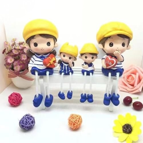 Hanging Legs Showpiece Cute Boy and Girl, Toy Cute Couple Statue Figurines Decorative for Home Decor, Living Room, Table Decoration, Gift for Girlfriend, Boyfriend