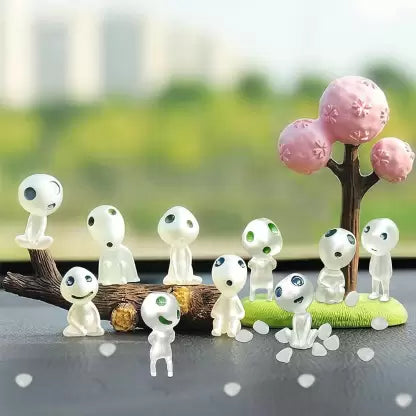 Elves Miniature Set for Unique Gift,Home, Garden Decor Decorative Showpiece - 3.6 cm  (Resin, Clear)