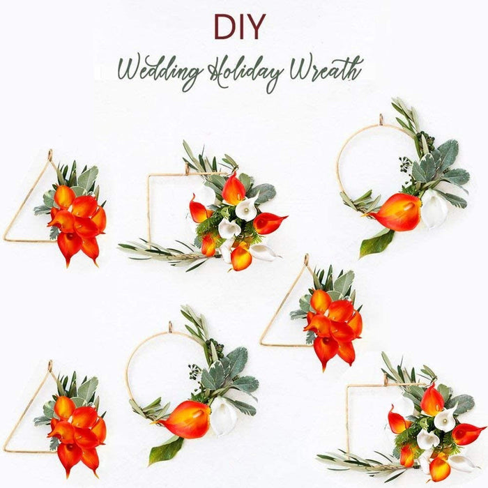 Artificial Flower Rubber Lily Sticks for Bouquet Wedding Decoration, DIY Artificial Garland Supplies Lilly Flower Sticks.