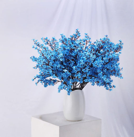 Artificial Babys Breath sticks Gypsophila Fake Flowers Sticks  Decorative Items for Home,Room,Living Room Table,Diwali Decor (Without Vase Pot)
