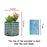 Mini Artificial Green Indoor Succulent Plant with Aesthetic Ceramic Pot Faux Flower Plant to Add Charm to Your Home
