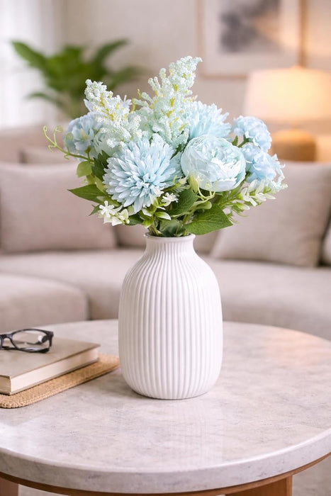 Artificial Multiflora Flower Roses Sticks Bunch decorative items for Decoration, Craft Items Corner (Without Vase Pot)