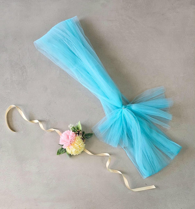 Ready-to-Use Adjustable Suitcase Net Band with Flower Bunch for Wedding Trousseau Packing, Trolly Bag Decoration, Crafting,Wrapping, Decoration, and DIY Projects