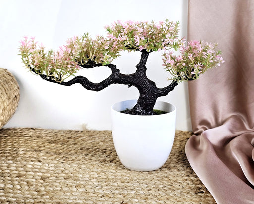 Artificial Bonsai Flower Tree with Pot for Home Decor, Room Decorations, Living Room Table Decoration Plants and Craft Items Corner