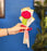 1 Pcs Ready to use Crochet Bouquet for Best Wishes, Gifting, Valentine, Wedding, Home Decor, Office, Bedroom, Balcony Decoration Items, Welcoming(Fabric)
