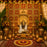 Ganpati Mandap Backdrop 6x6 Feet | 7 Decorative PVC Panels + 1 Temple Zarukho | Premium Ganesh Decoration Backdrop