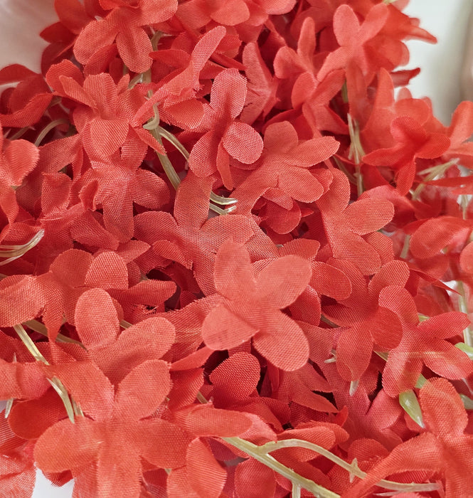 Artificial Ixora Flower Garlands, Wall Hanging decorative String Lines items for Anniversary Decoration, Home Decor, Pooja, Functions Decor (Small petals)