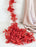 Artificial Ixora Flower Garlands, Wall Hanging decorative String Lines items for Anniversary Decoration, Home Decor, Pooja, Functions Decor (Small petals)