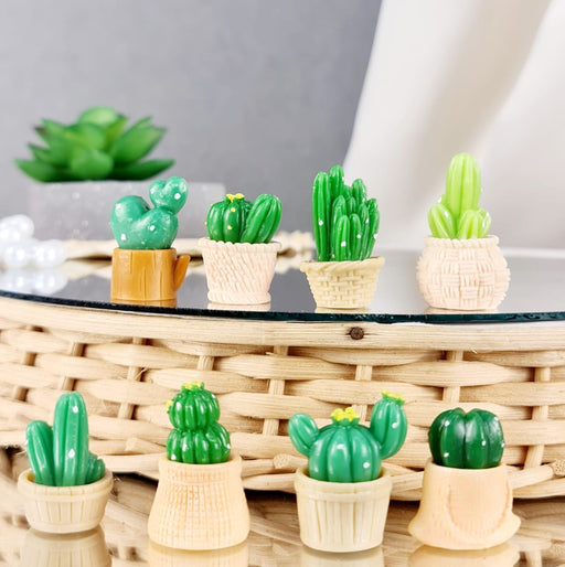 Cactus set Outdoor Fairy Garden Accessories Miniatures,Mini garden decor Craft project Tools, Dollhouse miniature, Desk Top decor for Home,office