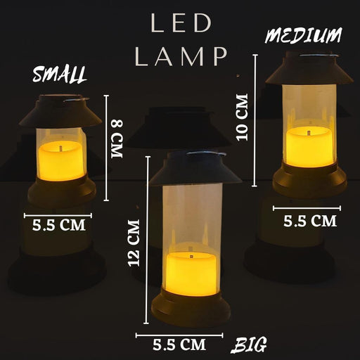 small size Flameless and smokeless Acrylic Antique LED Hurricane Lantern Lamp and Wireless Wall Hanging Candle for Home,Living Room, Wall Decor, Diwali Decorations (small)