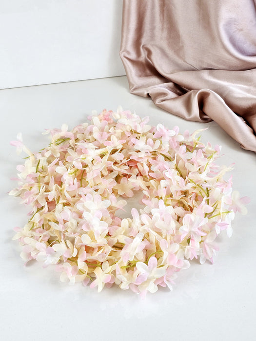 Artificial Ixora Flower Garlands, Wall Hanging decorative String Lines items for Anniversary Decoration, Home Decor, Pooja, Functions Decor (Small petals)