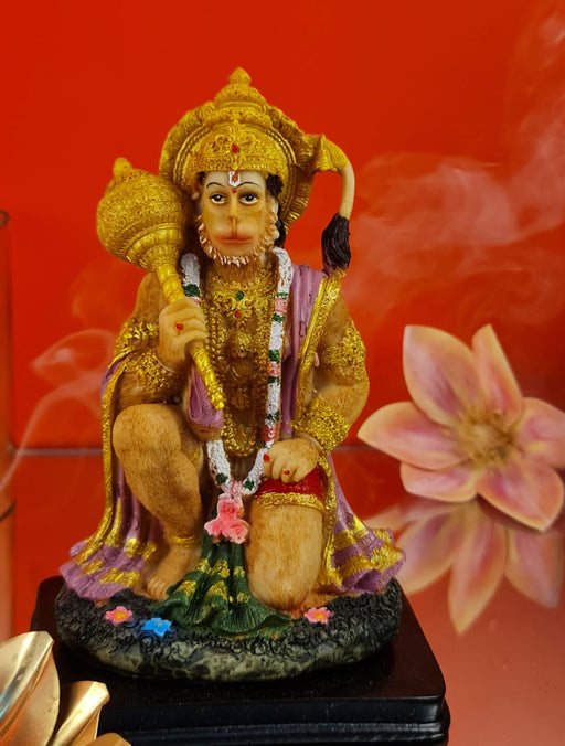 Lord Hanuman Ji Lightweight Idol for Home Decoration and Puja mandir, car Dashboard, Decor Statue, murti (Pack of 1)