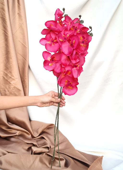 Artificial Gladiolus Mix Orchid Flower For Gifting, Home, Bedroom, Garden, Balcony, Office Corner, Living Room,Restaurant Centerpieces Decoration and Craft (Without Vase Pot)
