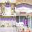 (43.2 inch) Artificial Wisteria Vine Ratta Fake Wisteria Hanging Garland Silk Long Hanging Bush Flowers String for Home Decor,Diwali Decor,Valentine's Day Decoration