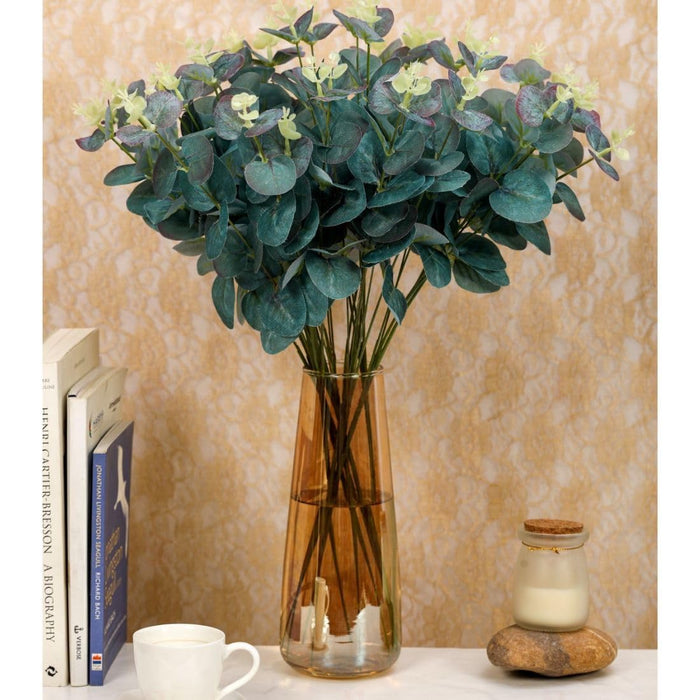 Artificial Eucalyptus Gingko Sticks - Home Decor Plants- Flower Decorative Leaves for Living Room, Valentine's Day Decoration Items(No Vase)