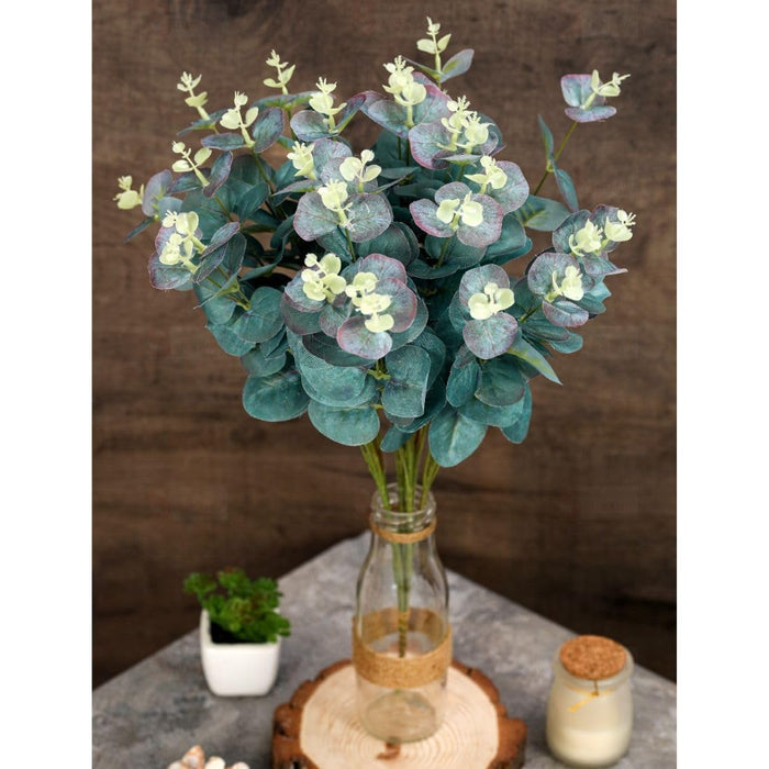 Artificial Eucalyptus Gingko Sticks - Home Decor Plants- Flower Decorative Leaves for Living Room, Valentine's Day Decoration Items(No Vase)