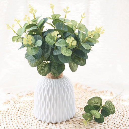 Artificial Eucalyptus Gingko Sticks - Home Decor Plants- Flower Decorative Leaves for Living Room, Valentine's Day Decoration Items(No Vase)