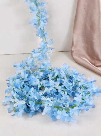 Artificial Ixora Flower Garlands, Wall Hanging decorative String Lines items for Anniversary Decoration, Home Decor, Pooja, Functions Decor (Small petals)