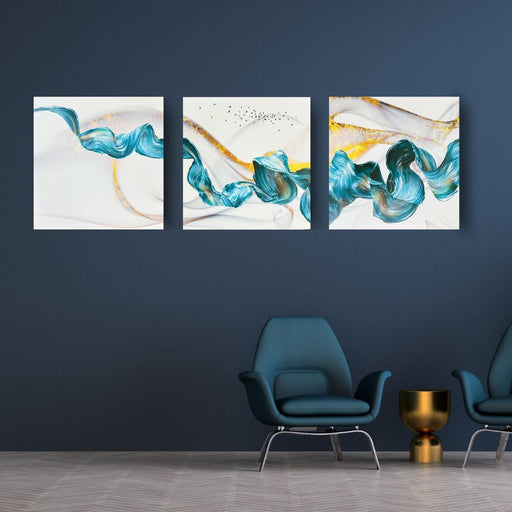 1 set of 3 square abstract wall art hanging Canvas Frame for home decor,Living Room, bedroom, Painting Set for medium size wall (Set of 3)