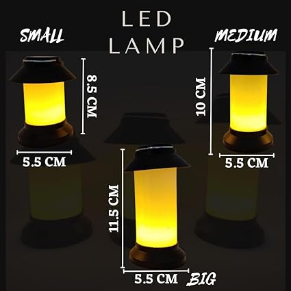 Medium Flameless Led Tea Light Piller Candle for Home Decoration, Gifting, House, Light for Balcony, Room, Birthday, Diwali, Festival Decorative