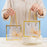 Clear Transparent Gift Box with Frame and Rope Handle for Hampers, Wedding Gifts, Return Gifts, Chocolates, Dry Fruits, Cosmetics, Baby Shower, Festive Gifting & Premium Gift Packaging (20 cm x 21 cm x 9 cm)