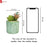 Mini Artificial Green succulent plant With aesthetic Ceramic pot Faux flower Plant to Add Charm to Your Home decor (Green)