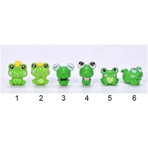 Frog Miniature Set for Home, Bedroom, Living Room, Office, Restaurant Decor, Figurines and Valentine Decoration Items, (Resin)