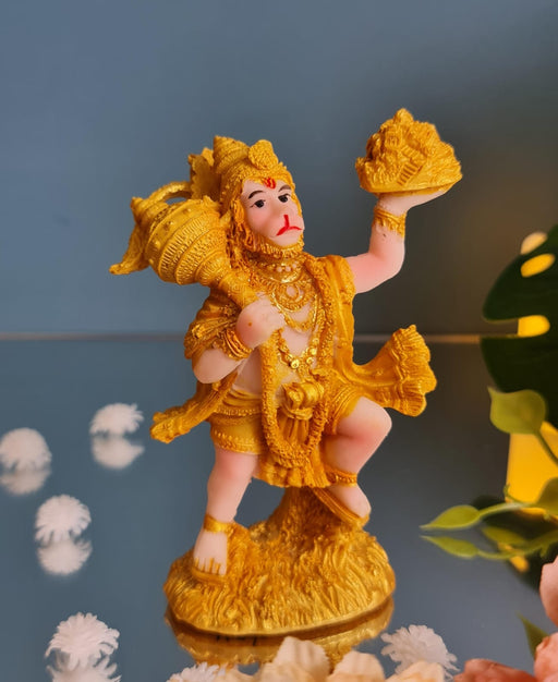 Lord Hanuman Ji Lightweight Idol for Home Decoration and Puja mandir, car Dashboard, Decor Statue, murti (Pack of 1)