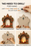 DIY Traditional Jharokha Mirror Kit (No Drill Required) with Free LED Candle & Hook – 2D Wooden MDF Wall Hanging Decor for Home, Mandir, Living Room, Festive Gifting & Decoration Showpiece