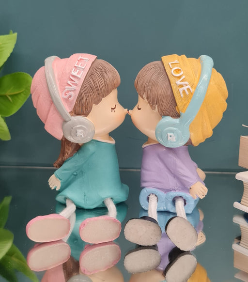 Hanging Legs Cute Boy and Girl Toy Home Decor Showpiece – Elegant Hanging Leg Design for Decorative Room Enhancement
