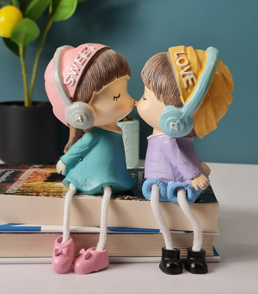 Hanging Legs Cute Boy and Girl Toy Home Decor Showpiece – Elegant Hanging Leg Design for Decorative Room Enhancement