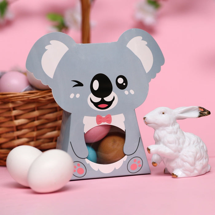 Satyam Kraft's Koala Animal Shape Folding Storage Paper Box, Perfect for Packing Chocolate, Dry Fruits, Birthday, Engagement, Return Gift, Baby Shower, Festivals
