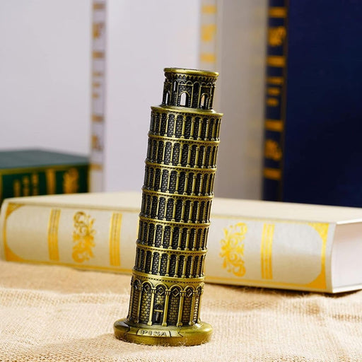 The Leaning Tower of Pisa Figurine Statue Idol for Decorative Showpeice for Home Decor, Living Room, Gifting, Desk Decor, Table Stand Holder, Office Desk