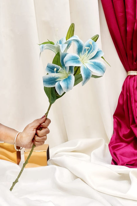 Head Lily Artificial Flowers Sticks for for Gifting, Home Decor  Petals Lily