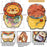 Animal Design Ziplock  Pouches  For Gifting, Return Gifts, Birthday, Baby Shower, Party Pouches | Chocolate & Dry Fruit Packing