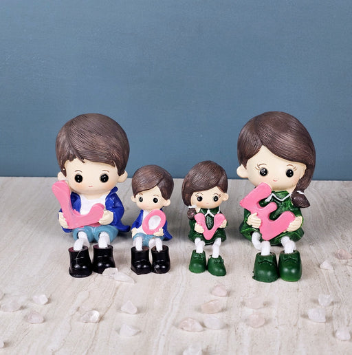 Hanging Legs Showpiece Cute Boy and Girl, Toy Cute Couple Statue Figurines Decorative for Home Decor, Living Room, Table Decoration, Gift for Girlfriend, Boyfriend