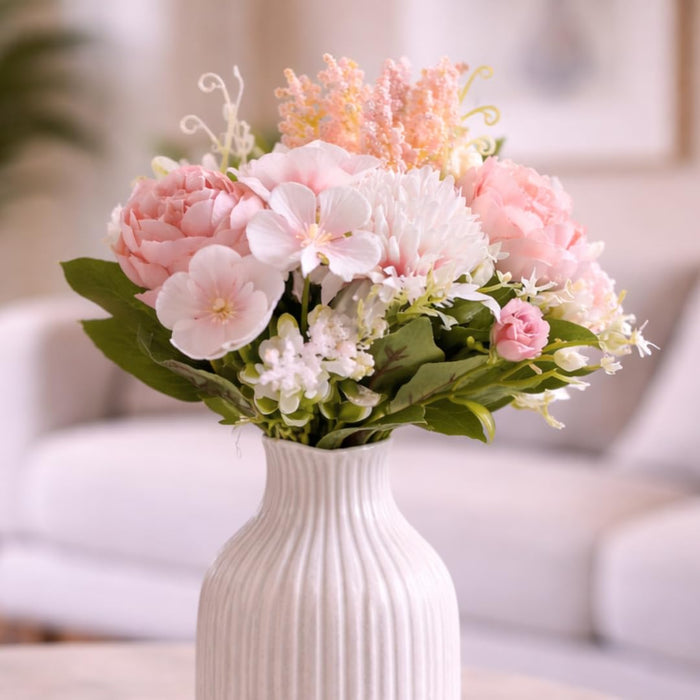 Artificial Multiflora Flower Roses Sticks Bunch decorative items for Decoration, Craft Items Corner (Without Vase Pot)